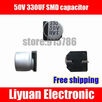

Free shipping 50V 330UF SMD aluminum electrolytic capacitor / 330UF 50V SMD capacitor / volume 10*10.2MM