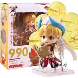 Nendoroid 990 аниме FGO Fate Grand для Gilgamesh Милая версия ПВХ фигурку Коллекционная модель игрушки