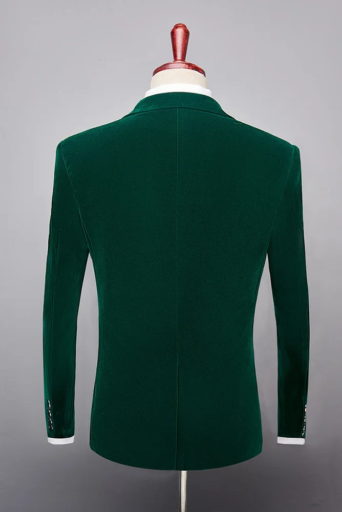 Mens-Dark-green-Slim-Fit-Peaked-Lapel-3-Piece-Suit-Groom-Formal-Business-Tuxedos-Wedding-Men (2)