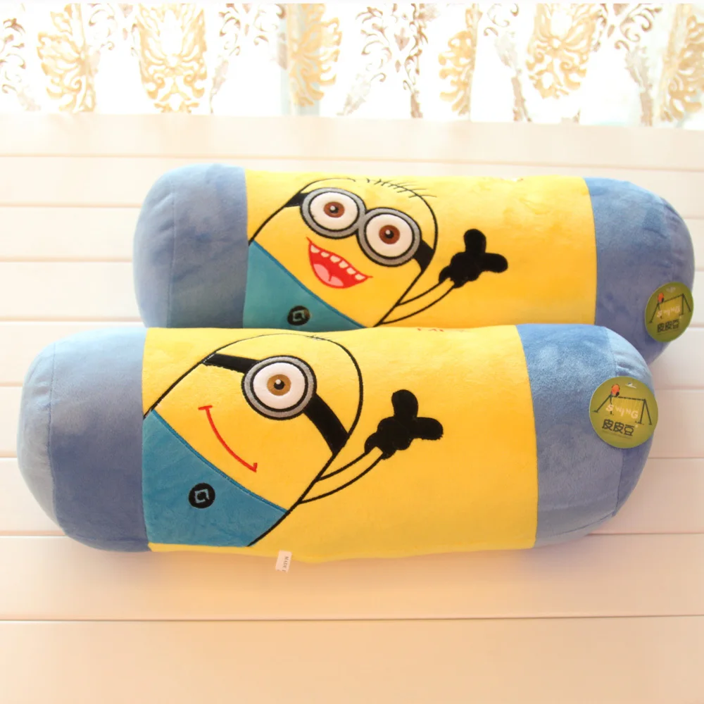 Despicable Me Cartoon Stuffed Pillow Minions Cushion Plush Pillow Tube