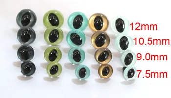 

12mm 50pcs Stuffed Toy eyes Doll Parts Plastic safety eyes - mixcolors