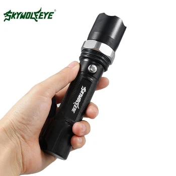 

3800 Lumen Zoomable T6 LED Flashlight 3 Modes tactical 18650 Battery waterproof Aluminum Torch Focus Lamp For Cycling