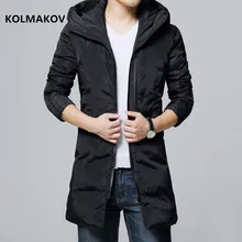 Новинка, зимние мужские пальто, Мужская Утепленная парка с капюшоном, куртка, хлопковое пальто, теплые парки, полный размер, теплая верхняя одежда для мужчин