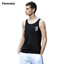 Fanceey Спорт на открытом воздухе жилеты для бега Для мужчин быстросохнущая майки тренажерные залы без рукавов мужские футболки для фитнес-Спорт майка для тренировки