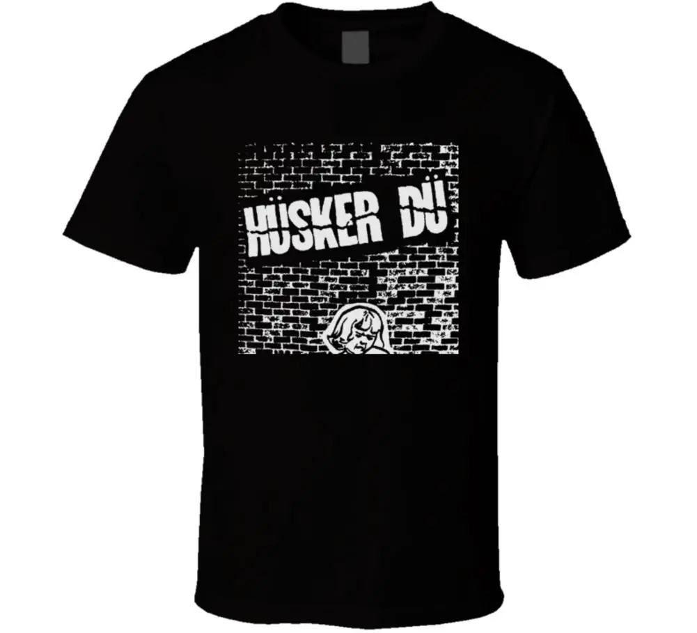 Ретро панк-рок-группа Husker Du музыка футболка Лидер продаж одежда с рисунком Для