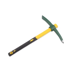 Pickaxe esponja de acampamento ao ar livre, tamanho médio, mattock, leve, alça de fibra de vidro, cultivo de vegetais, ferramentas manuais