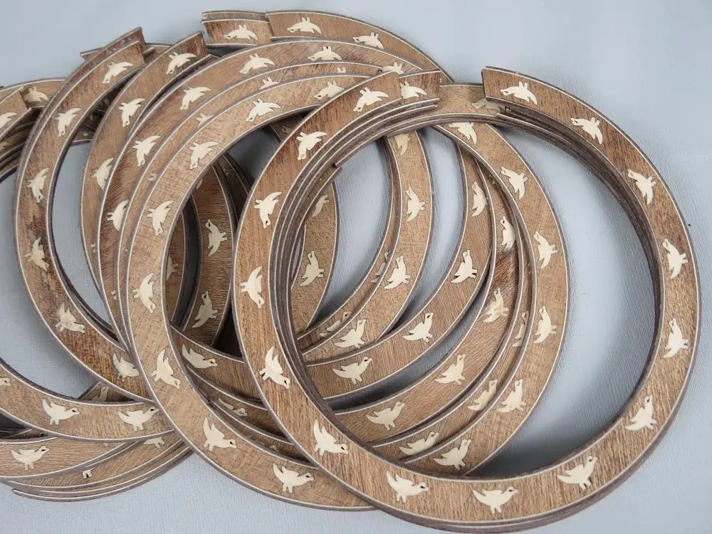 5PCS Best ACOUSTIC GUITAR WOOD INLAY ROSETTE YK12in Guitar Parts