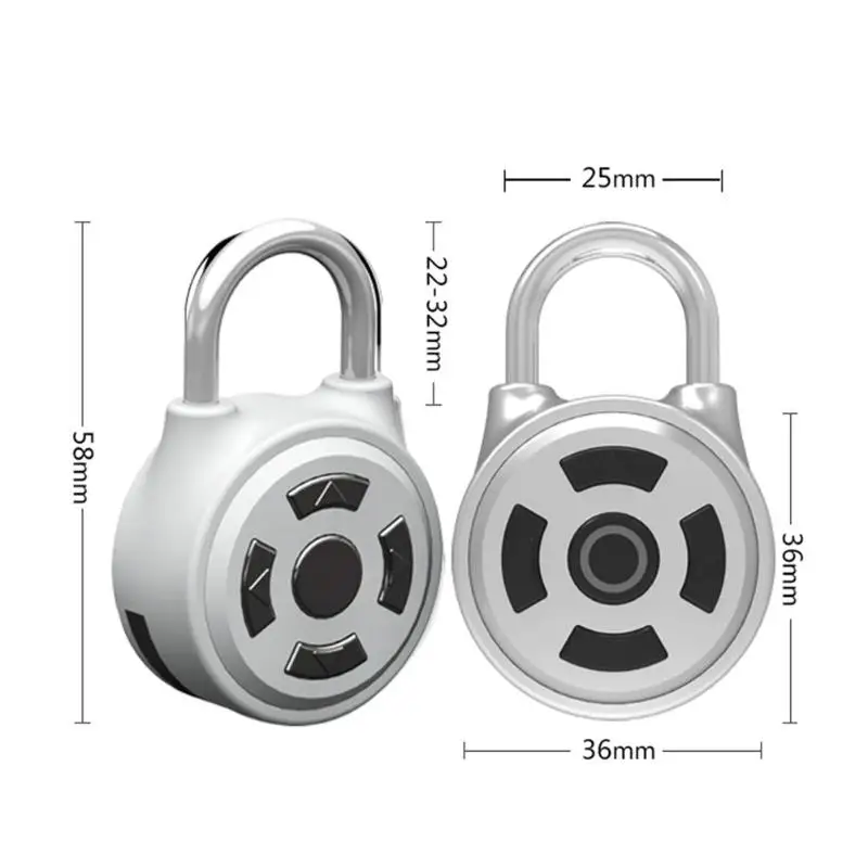 Противоугонный замок, блокировка паролем, управление с помощью приложения, замок со смарт-мобильным телефоном, Bluetooth, приложение, Чехол для багажа, блокировка шкафчика для Android IOS