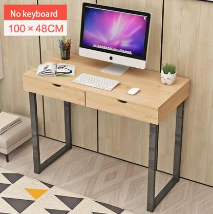 250613/настольный компьютерный стол/домашний современный стол/простой стол/стол для ноутбука/вместительный ключ дизайн/стабильная стальная рама - Цвет: 01
