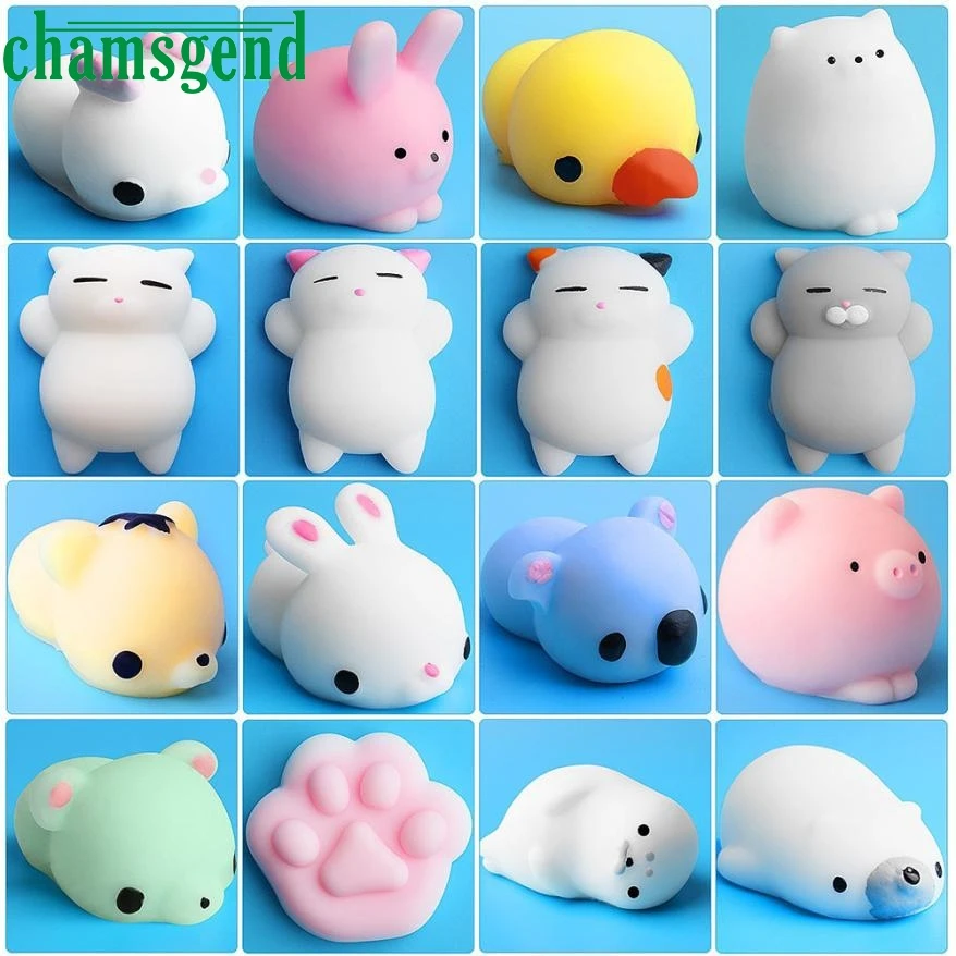 antistress trick slime toy antistress toy simulation Cute Mochi Squishy Cat Squishy Slow Rising ...