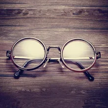 Винтажные круглые оправы для очков 48 мм, металлические очки с полной оправой, ретро очки для мужчин и женщин, очки унисекс Rx able