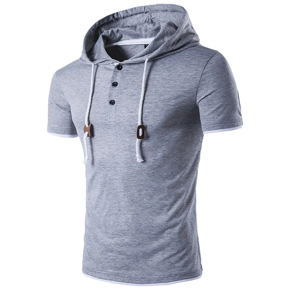 FUMUD Fashion Trend Brand Clothing New Men's Summer Hooded