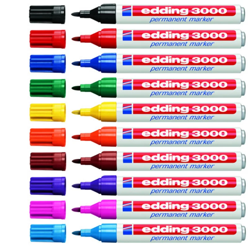 Edding 1200- 1 – 3 mm, juego de 6 unidades, colores metálicos