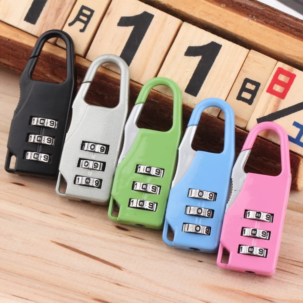 Worldwide Store Combination Code Number Lock Padlock For Luggage Zipper Bag Backpack Handbag