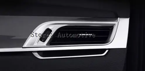 ABS Chrome центральной консоли боковой выход кондиционер Накладка для BMW X1 F48 компл. 4 шт. автомобиль Интимные аксессуары