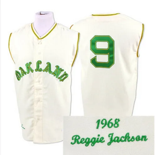 Reggie Jackson Oakland Athletics Jersey, Cooperstown 1968 Jerseys Cream -  AliExpress