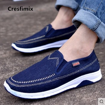 

Cresfimix hommes chaussures male fashion new stylish street shoes men cool & casual navy blue plus size comfortable shoes a637