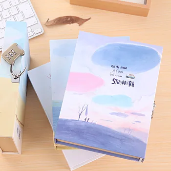 

Coloffice Cute Creative Diary Notebook with Lock in Gift Box Personal Journal Thick Notepad Note Book Office School Notebooks
