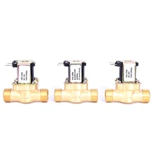 1/2in 220V Solenoid Valve Water Valve AC Electric Valve Normally Closed Brass High Quality