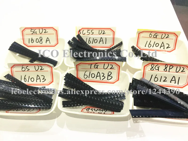 

1608A1 1610A1 1610A2 1610A3 610A3B 1612A1 For iPhone 5G 5S 5C 6 6p 6S 6SPlus 7G 7p 8 8P X U2 Charger IC USB Charging Chip 10pcs