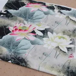 FYS5 50*140 см Lotus Gambiered Гуандун марли высокое качество Qipao Cheongsam ткань DIY Ткань для шитья ручной работы аксессуары