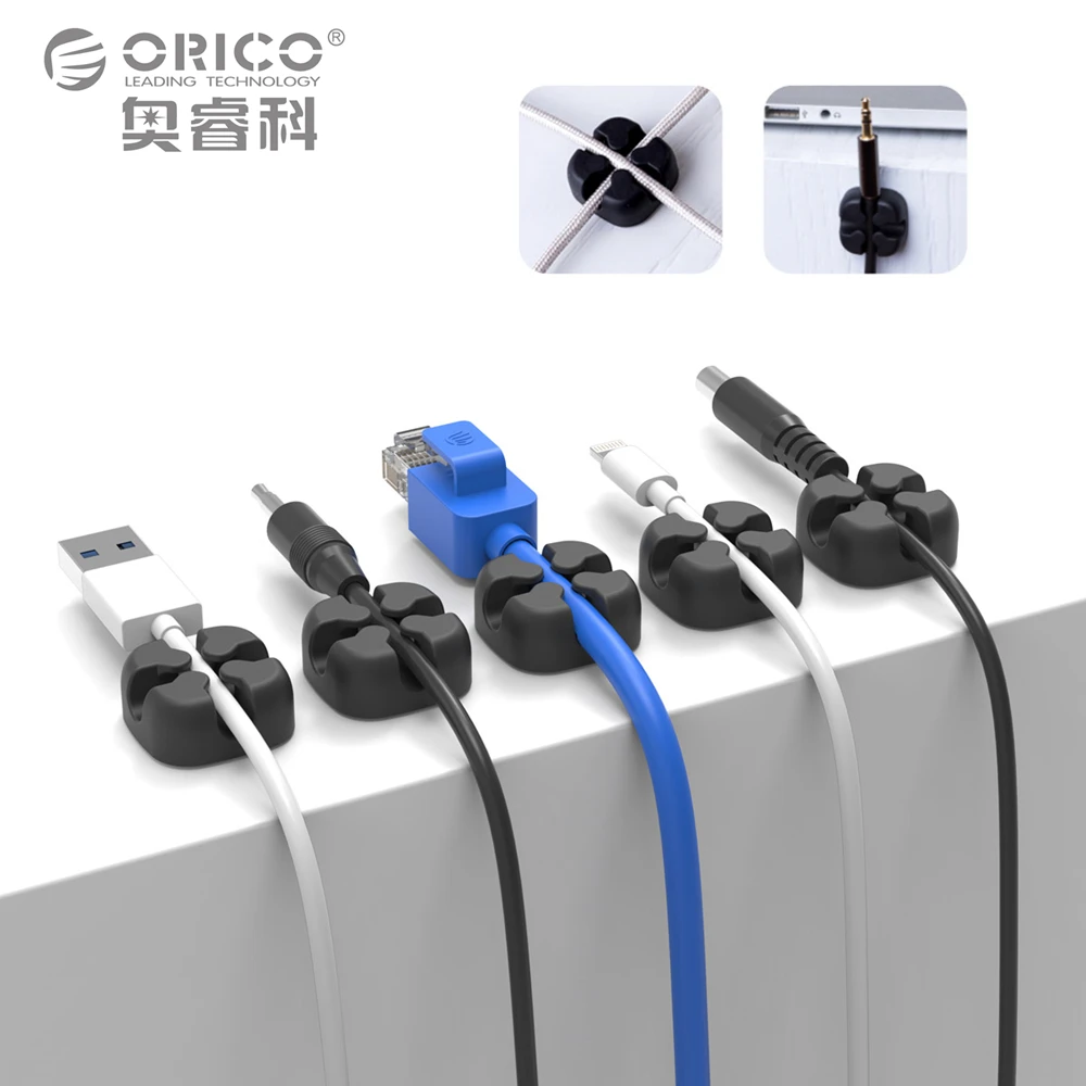 ORICO Cable Winder Wire Organizer Desktop Clips Cord Management