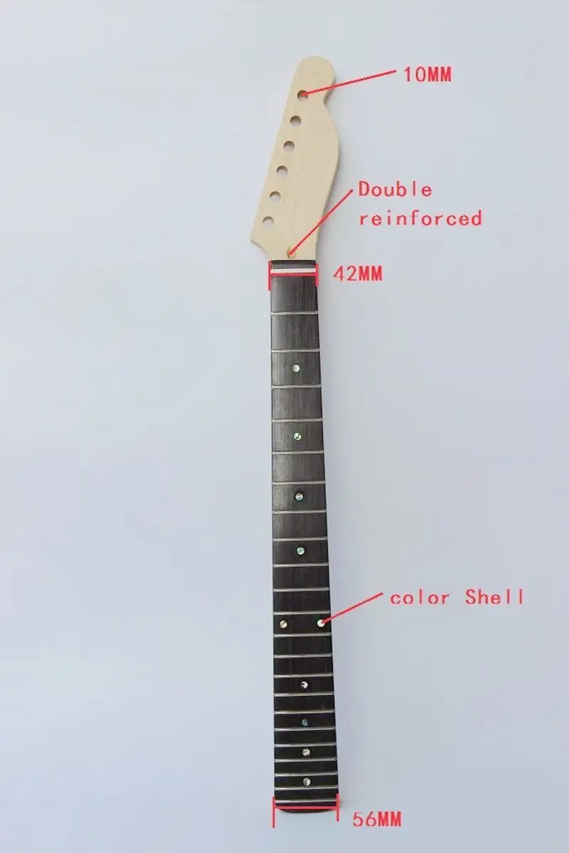 22 лада кленовый телеприемник Замена шеи с розовым грифом Новый|22 frets|replacement neckmaple