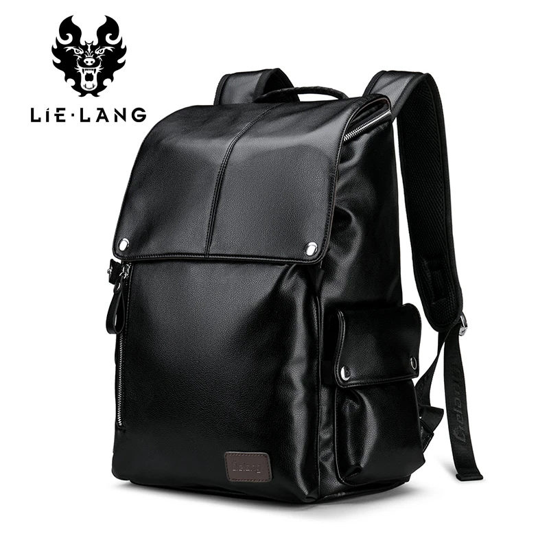 LIELANG الرجال على ظهره بو الجلود الذكور أكياس وظيفية للماء الأسود على ظهره الرجال الحقائب المدرسية لابتوب مراهق السفر أكياس LIELANG الرجال على ظهره بو الجلود الذكور أكياس وظيفية للماء الأسود على ظهره الرجال الحقائب المدرسية لابتوب مراهق السفر أكياس