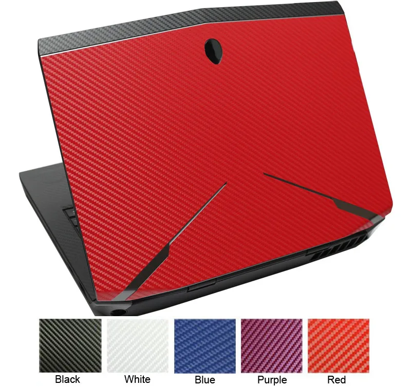 KH ноутбука углеродного волокна крокодил змеиной кожи кожаная наклейка кожного Покрова гвардии протектор для lenovo G40-70 Z40 SR1000 V1000 V3000 14" - Цвет: Red Carbon fiber