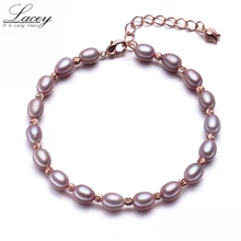 Свадебные браслеты из натурального пресноводного жемчуга для женщин, 925 серебряные жемчужные браслеты, ювелирные изделия из жемчуга, подарки на день рождения для девочек