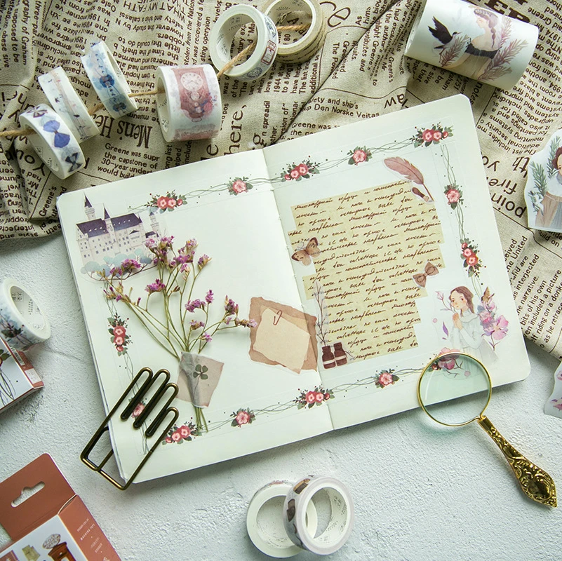 1.5 7cm Kawaii Flower Ribbon Washi Tape DIY Scrapbooking Masking Tape