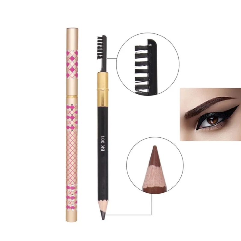 1PC Waterproof Double-head Eyebrow Pencil Make up Cosmetics Brows Pen Brush Eyes Makeup Eye Brow Enhancer 1PC Waterproof Double-head Eyebrow Pencil Make up Cosmetics Brows Pen Brush Eyes Makeup Eye Brow Enhancer