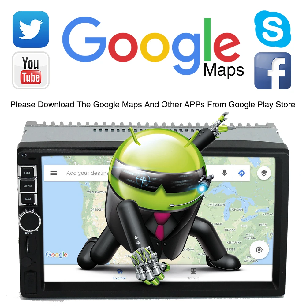 Автомагнитола SWM RDS 2 Din Android 7 1 GPS навигация|Автомобильные радиоприемники| |