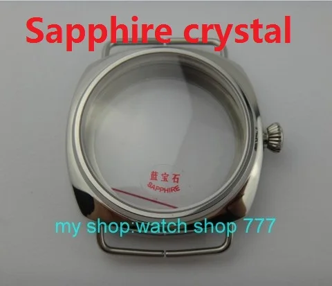 Meilleur 45mm Saphir cristal Poli Inoxydable Cas Fit 6497 6498 Mouvement De Haute qualité boîtier de montre en gros 010a