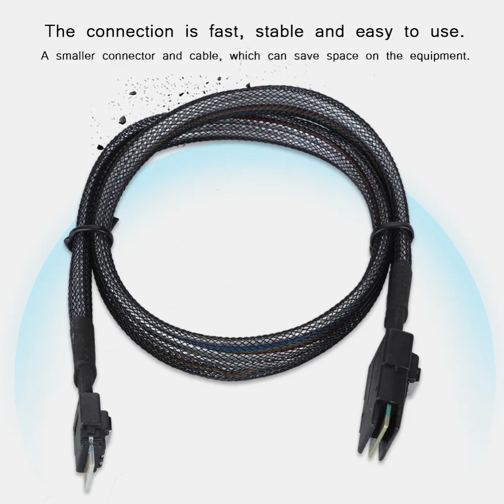 Кабель тонкий sas38p для mini sas36p SFF 8654 8087 сервера кабель передачи жесткого диска 0 5 м 1