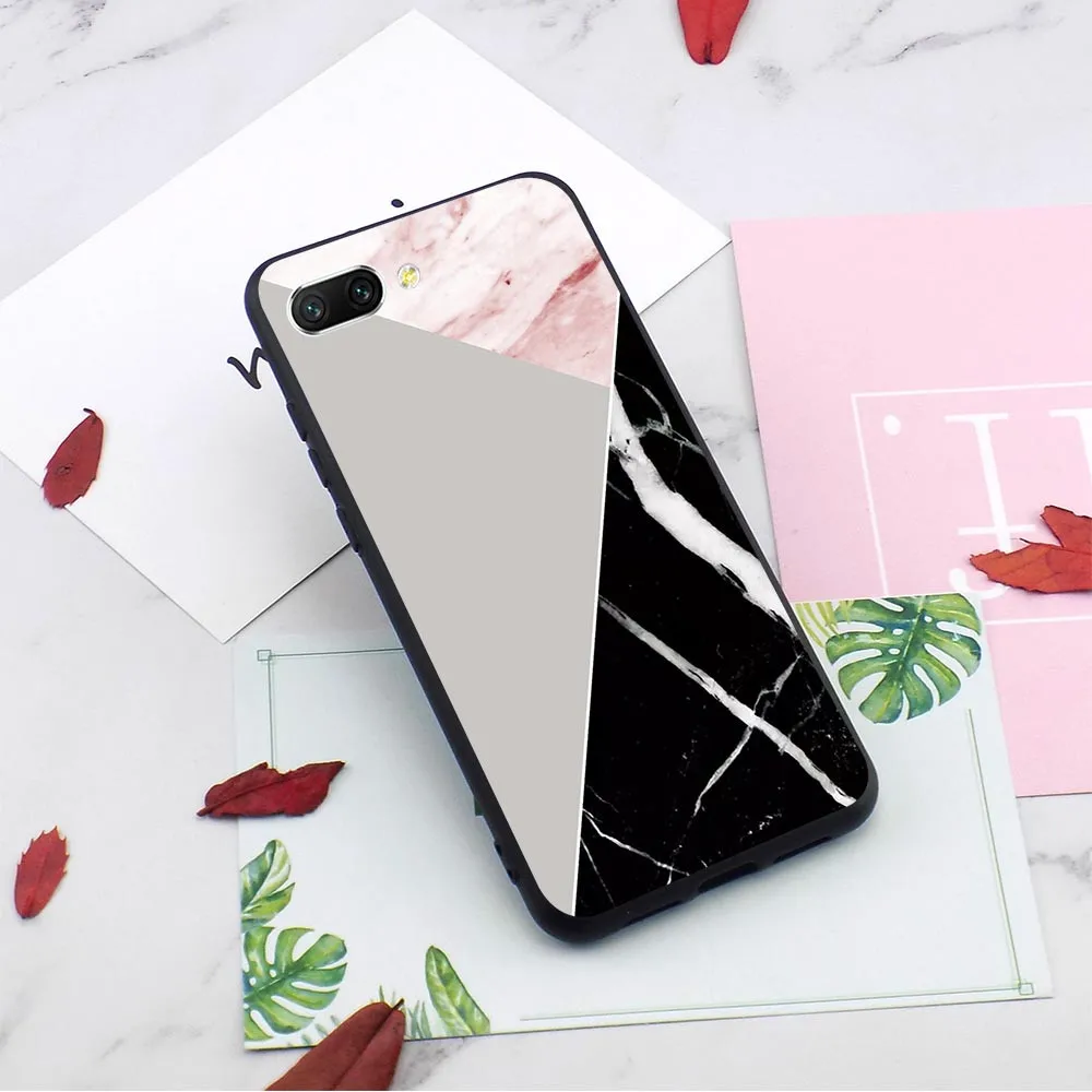 

Fashion Beautiful Marble Phone Cover for Huawei Honor 6A Case 10 8 9 Lite 7A Pro 7X 7C Y6 Prime Nova 3 3i Cases Back TPU