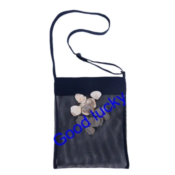 

Free shipping by DHL mesh shell tote children's beach seashell bag shell collect tote beach shell tote bag