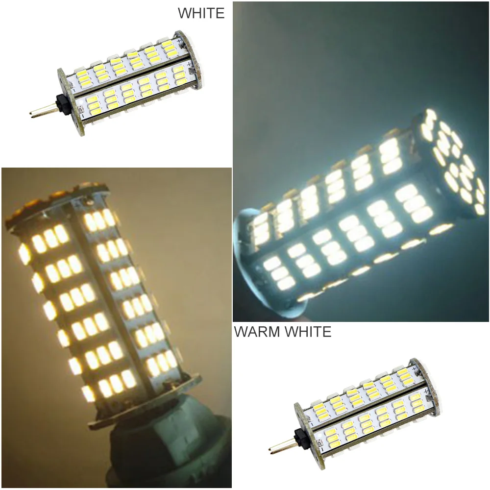 126 светодиодов 3014 SMD AC DC 12V 24V G4 светодиодные лампы кукурузный свет Прожектор