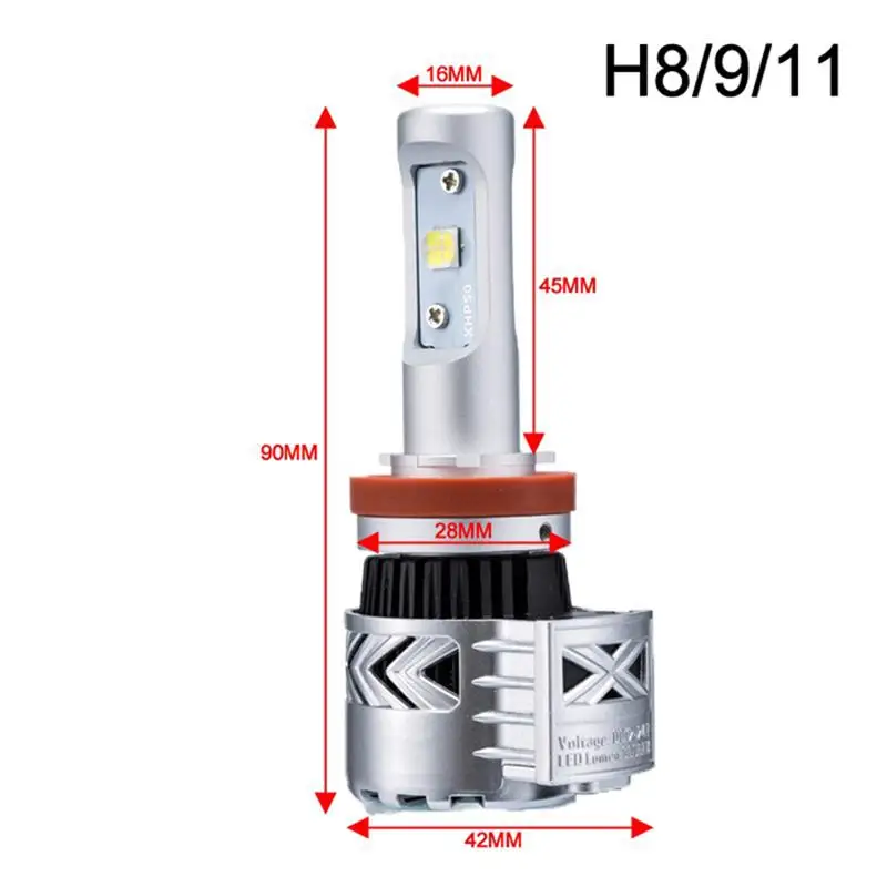8G led lighting lamp h7 replace hid halogen h7 led headlight bulb 80w
