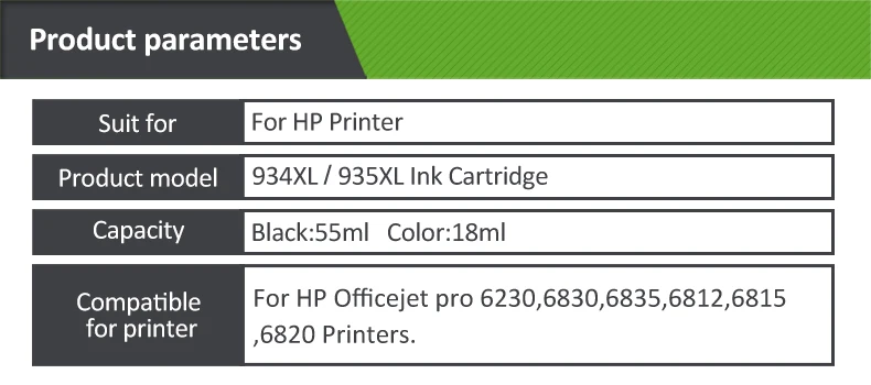 Plavetink 934 935 совместимый картридж с чернилами Замена для hp 934 935 XL Officejet pro 6230 6830 6835 6812 6815 6820 принтер