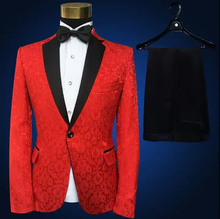 mens red blazer