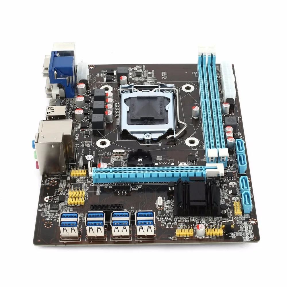 

For 8 Graphics Cards Mining Miner Machine Professional Compact PCI-E B85 Motherboard ETH X79 Mainboard DDR3 Support for Intel