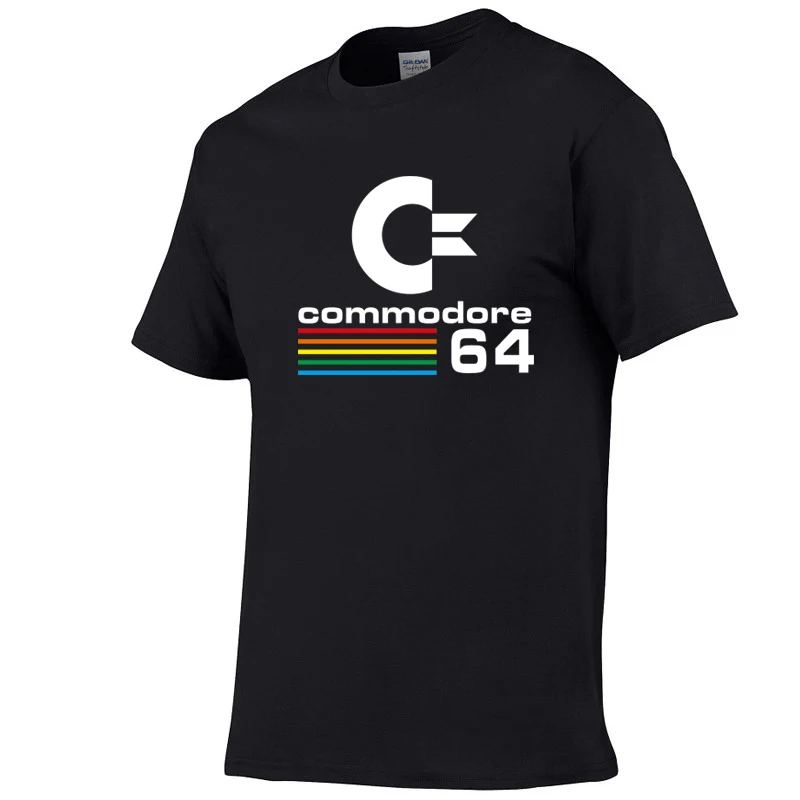 

2018 Summer Commodore 64 T Shirts C64 SID Amiga Retro 8-bit Ultra Cool Design Vinyl T-shirt Mens Clothing With Short Sleeve