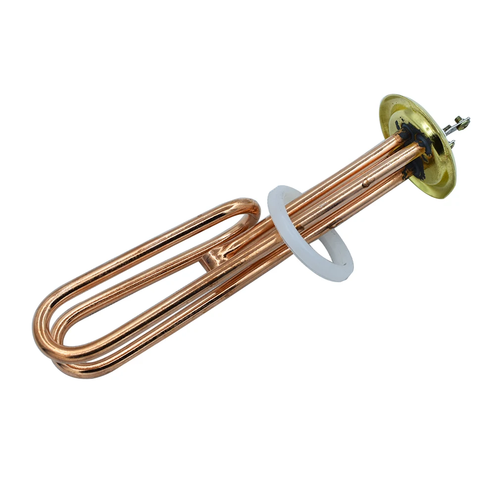 

Red Copper Water Heating Element 380V 6KW/9KW/12KW 63mm Ring Flange Diameter Electric Floating Immersion Heater