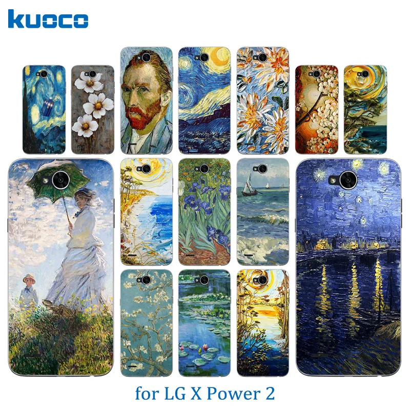 Силиконовый чехол для LG X power 2 K10 Power мягкий мобильного телефона из ТПУ с рисунком
