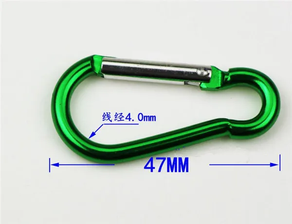 

1000 pcs Aluminum Carabiner Camp Snap Hook Outdoor Keychain Hiking