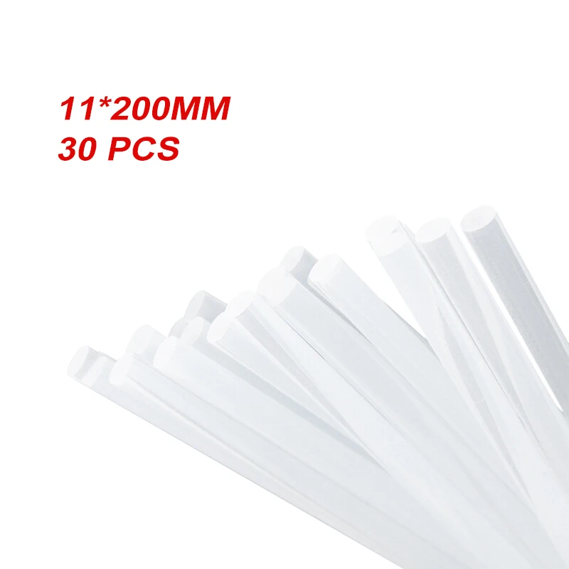 

DEKOPRO 30pcs Diameter 7mm/11mm Special Tack Hot Melt Glue Stick Professional Length 200mm DIY Glue Gun Sticks Paste Tools