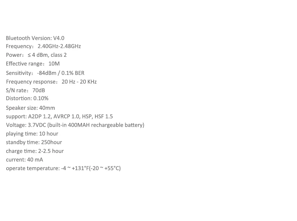 specification