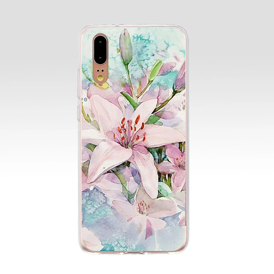 S Huawei P20 чехол 5 8 дюйма Мягкий Резиновый ТПУ силиконовый для задней панели