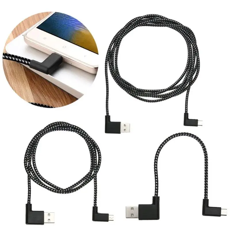L образный разъем кабель Micro USB угол 90 градусов Usb зарядный под прямым углом